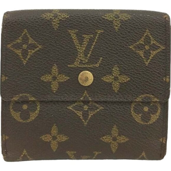 215127R Louis Vuitton Wallet Portefeiulle Elise Brown Monogram - Picture 1 of 9